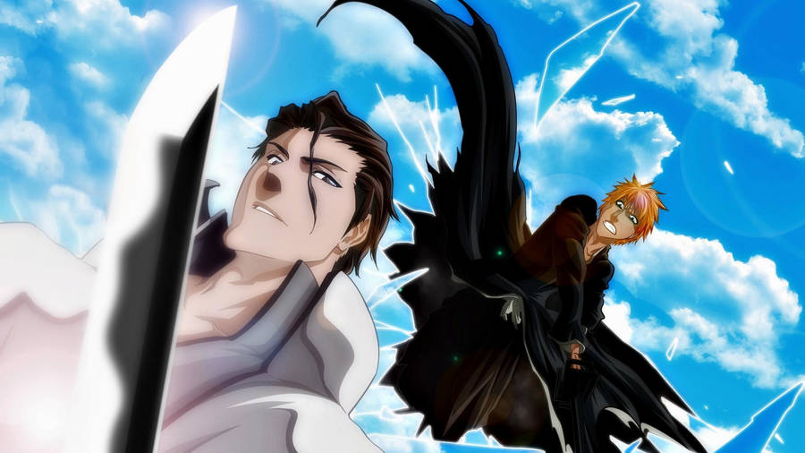 Aizen Fighting Ichigo Wallpaper