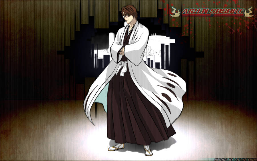 Aizen Glasses Bleach Wallpaper