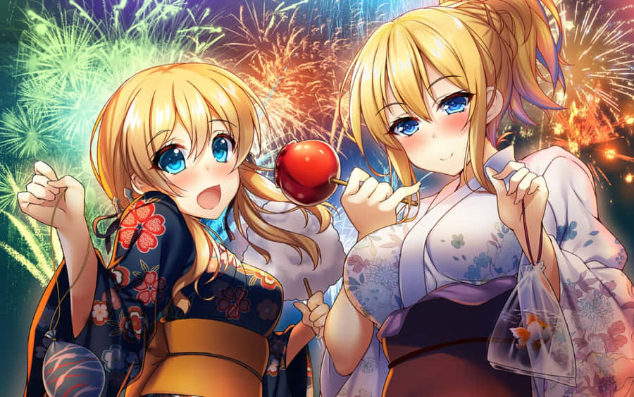 Akagi And Nagato, Two Of Kantai Collection's Most Beloved Characters Wallpaper