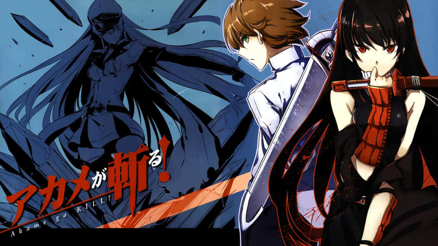Akame Ga Kill 4k - An Action-packed Anime Scene In High-resolution Wallpaper
