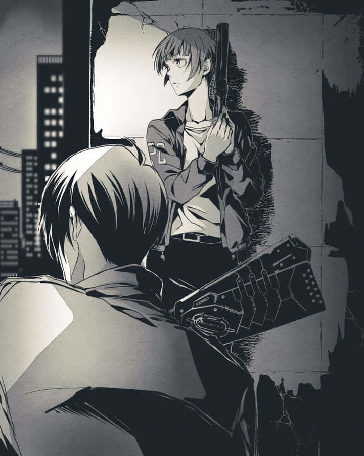 Akane Tsunemori In Action Wallpaper