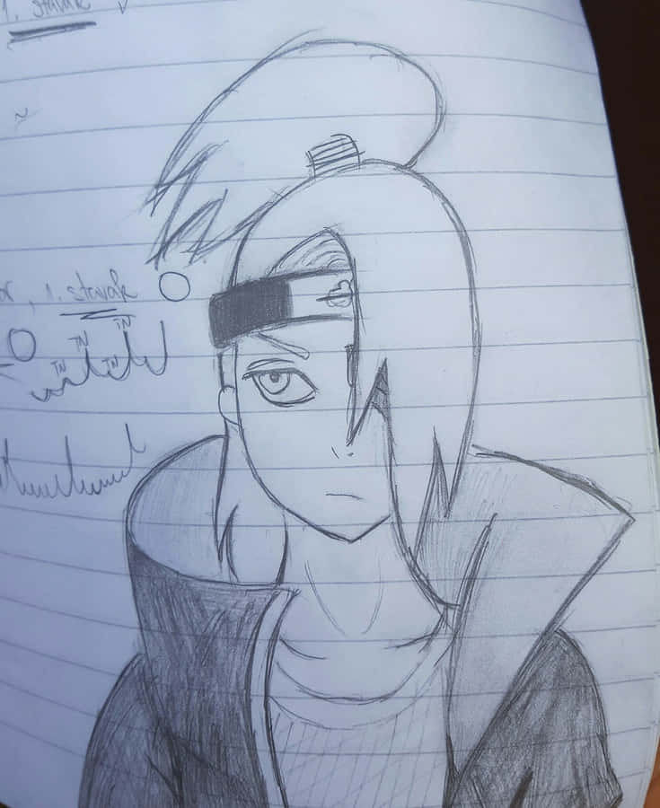 Akatsuki Drawing: A Unique Depiction Of An Unexpectedly Beautiful World Wallpaper