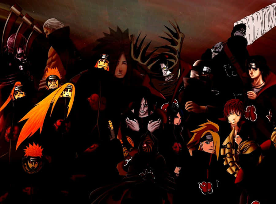 Akatsuki From Naruto Shippuden Gathers Power Wallpaper