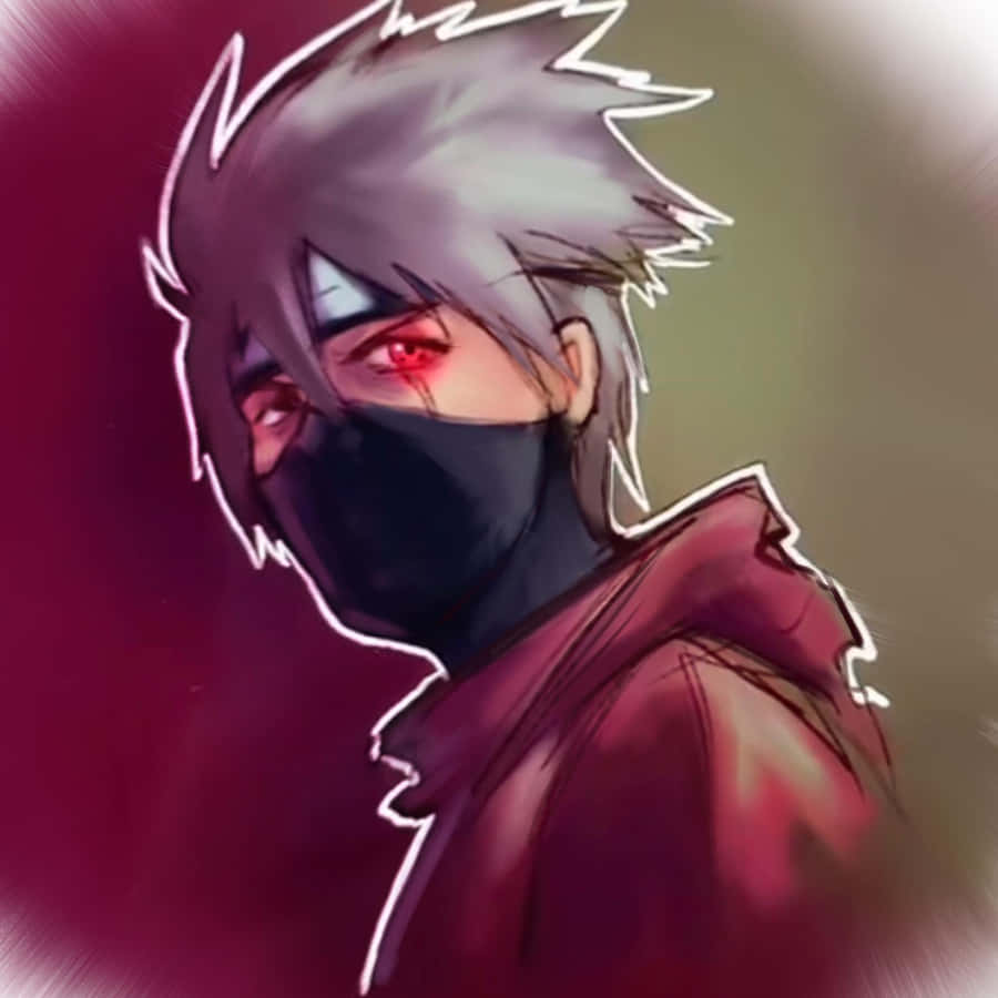 Akatsuki Kakashi In A Thoughtful Moment Wallpaper