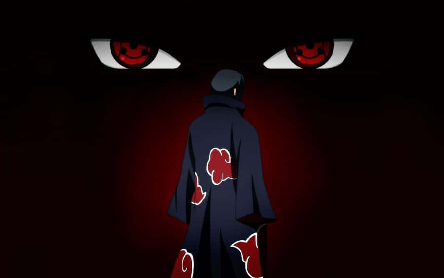 Akatsuki Sasuke Taking On His Enemies Wallpaper