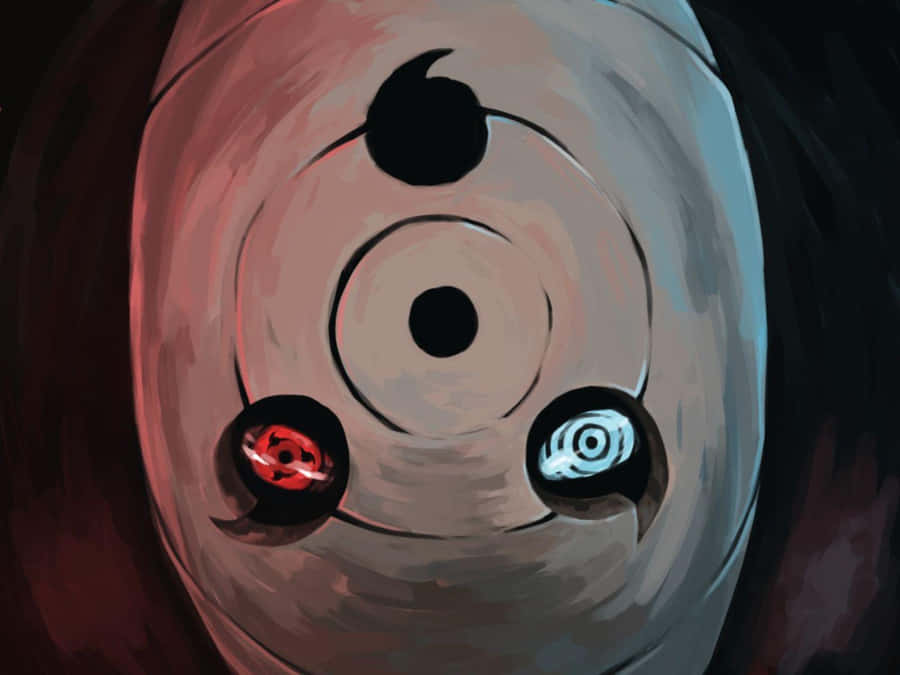 Akatsuki Tobi, Gaining Power From His Sharingan Eyes Wallpaper