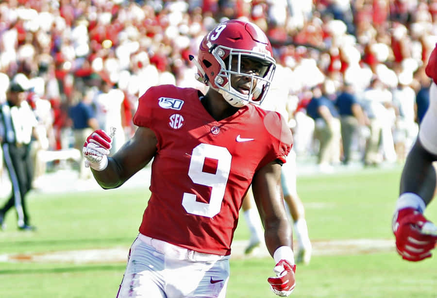 Alabama Football Player Number9 Wallpaper