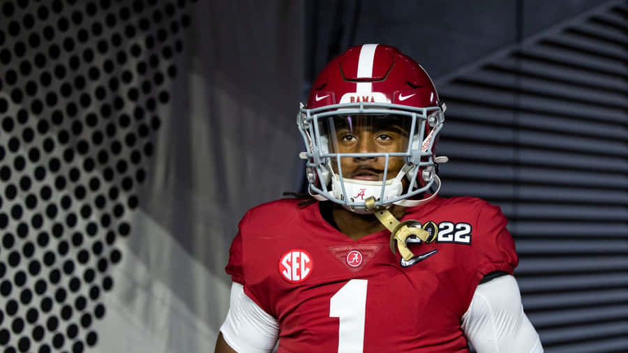 Alabama Football Player Portrait Wallpaper