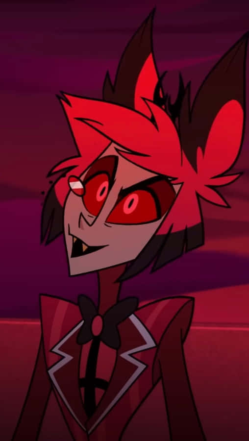 Alastor Smiling Demon Character Wallpaper