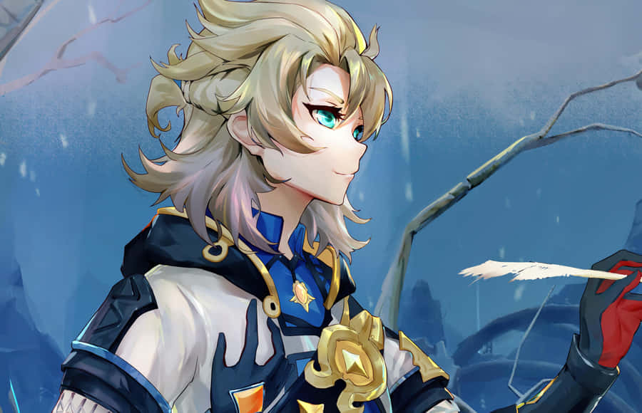 Albedo The Alchemist From Genshin Impact Wallpaper