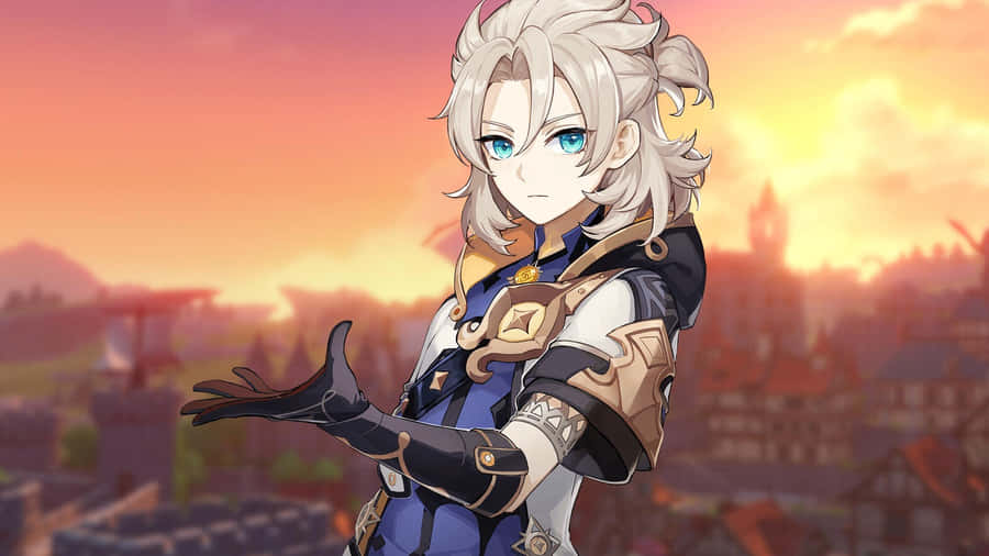 Albedo, The Archon Of Natuem From Genshin Impact Wallpaper