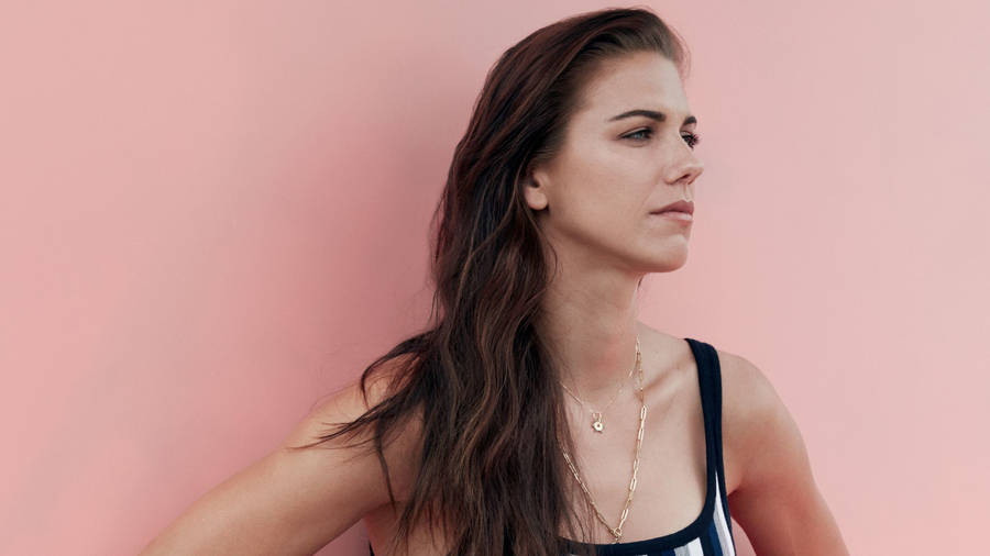 Alex Morgan In Pink Wall Wallpaper