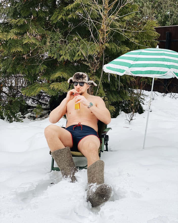 Alexander Volkov Leg Warmers Snow Wallpaper