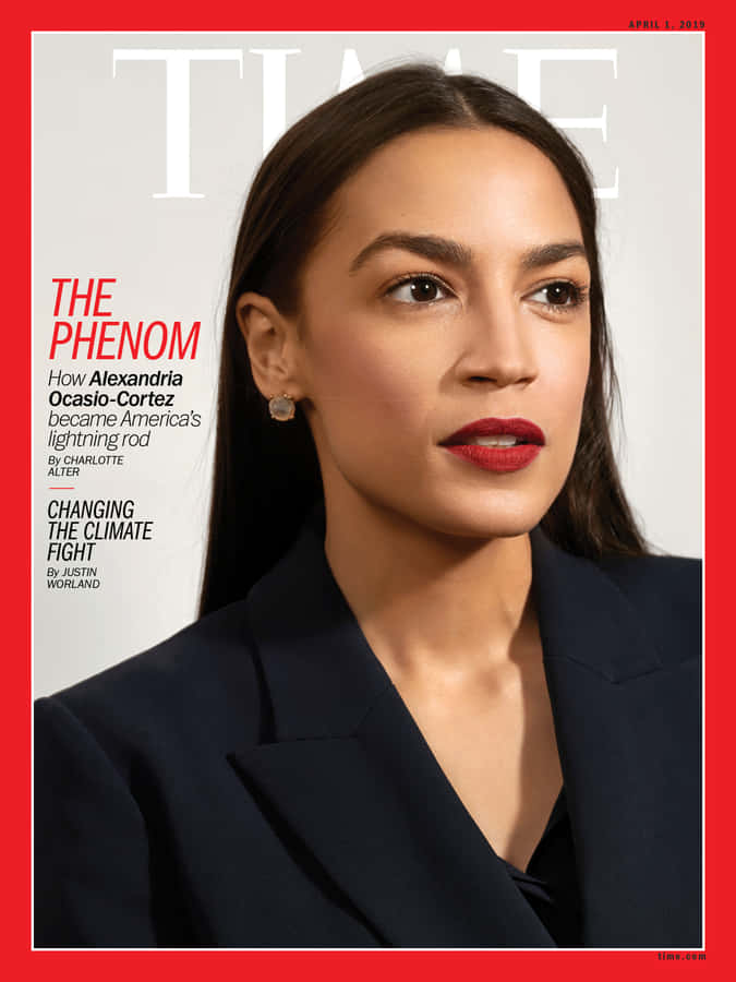 Alexandria Ocasio-cortez On Time Magazine Wallpaper