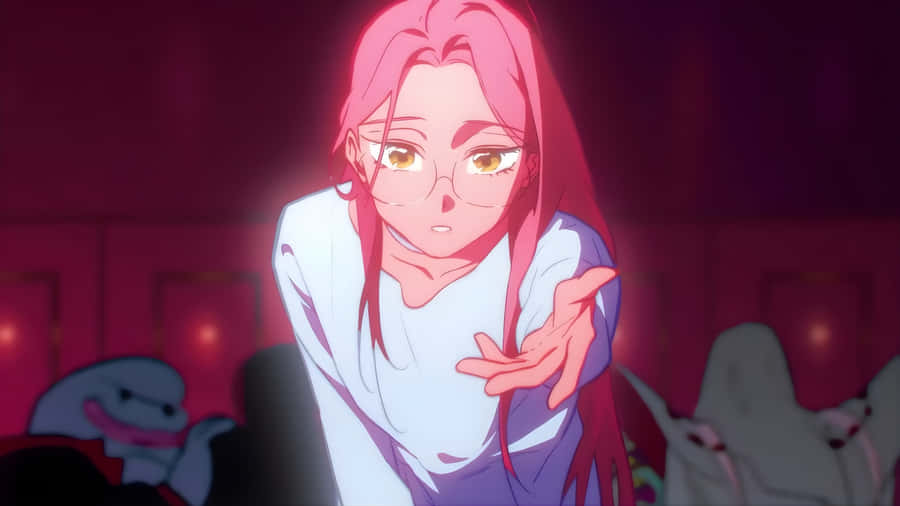 Alien Stage Pink Haired Character Wallpaper