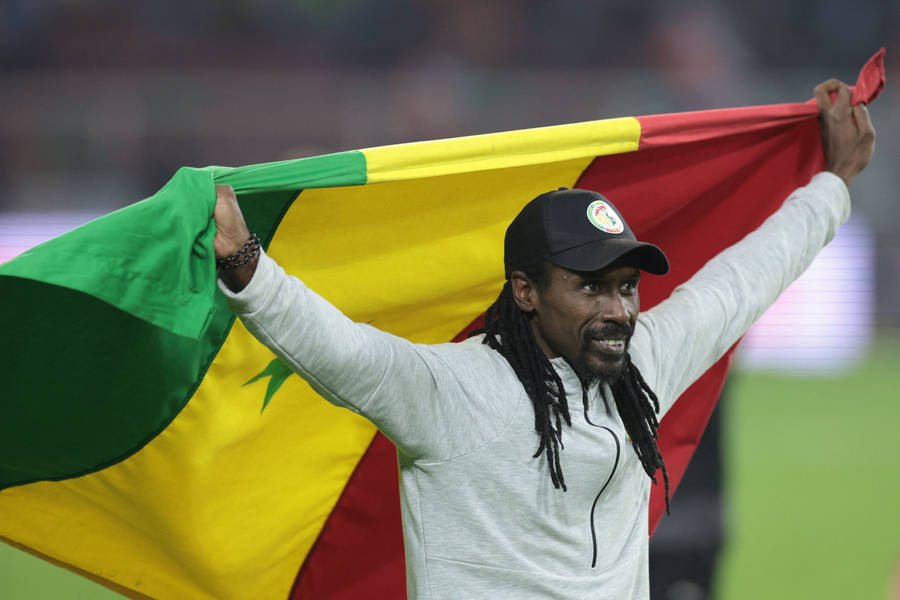 Aliou Cissé Senegal Football Coach Wallpaper