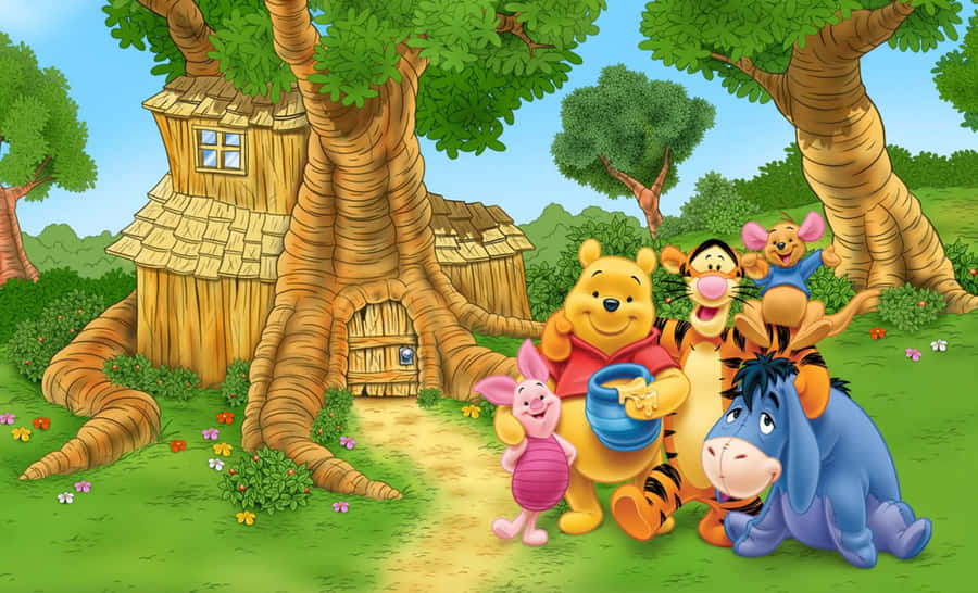 All The Cartoon Characters Unite In This Wallpaper Wallpaper