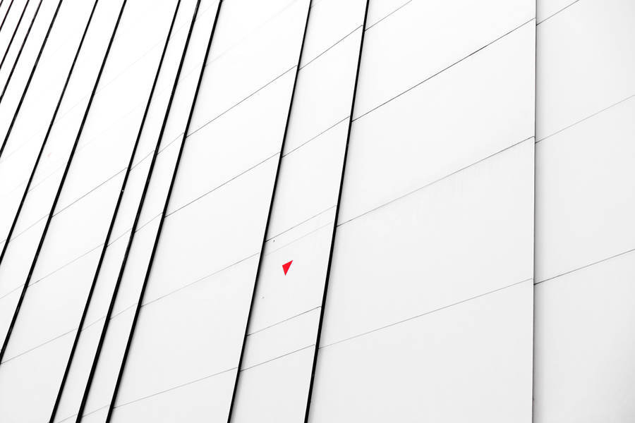 All White Building Wall Wallpaper