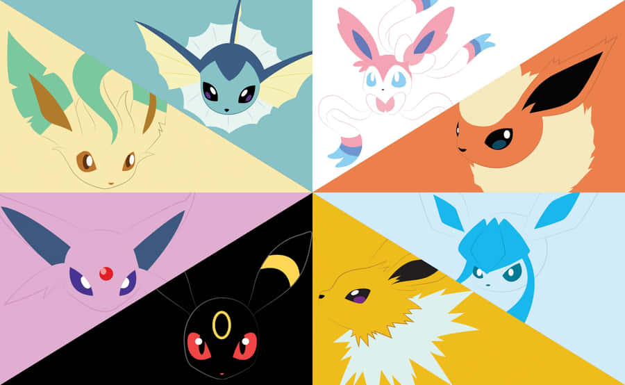 All Your Favorite Eevee Evolutions At Once! Wallpaper