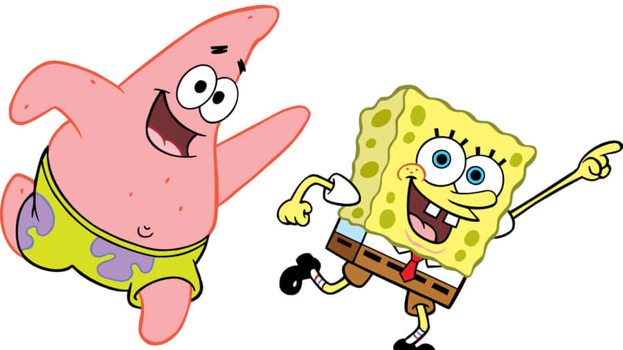All Your Favorite Spongebob Characters In One Place Wallpaper