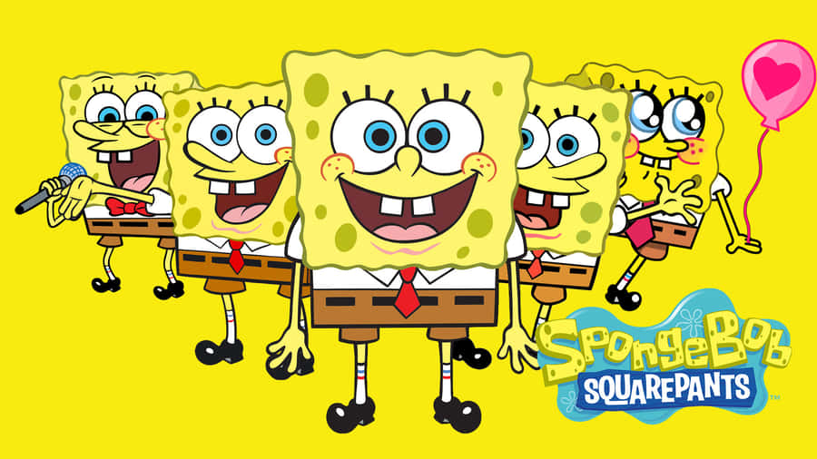 All Your Favorite Spongebob Characters, Ready To Bring You A Smile. Wallpaper