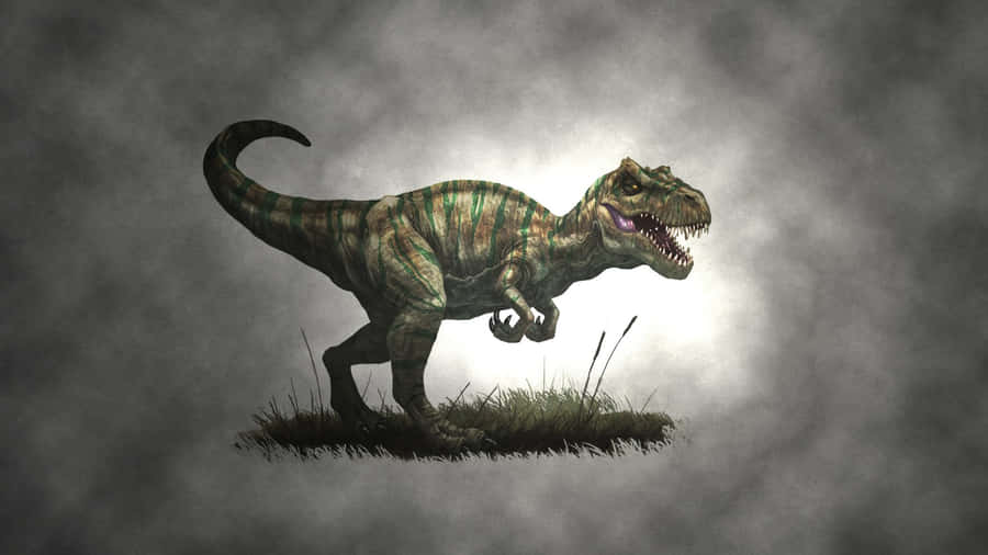 Allosaurus Dinosaur Illustration Wallpaper