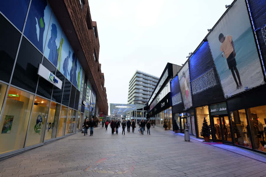 Almere City Center Shopping District Wallpaper