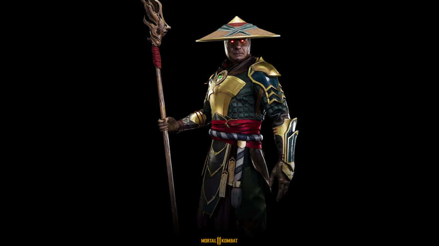 Almighty Raiden In Action In Mortal Kombat Wallpaper