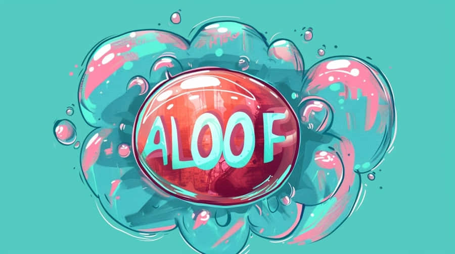 Aloof Bubble Graffiti Art Wallpaper