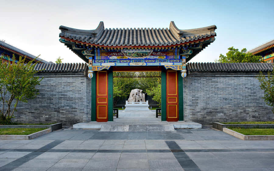Aman Summer Palace Gate Wallpaper