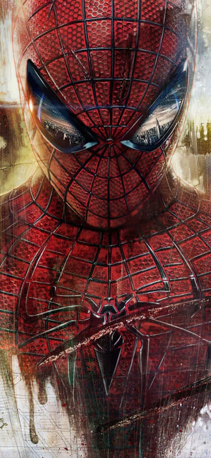 Amazing Spider-man Blasting Onto Your Iphone Screen Wallpaper