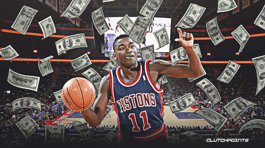 American Former Professional Basketball Player Isiah Thomas Graphic Art Wallpaper