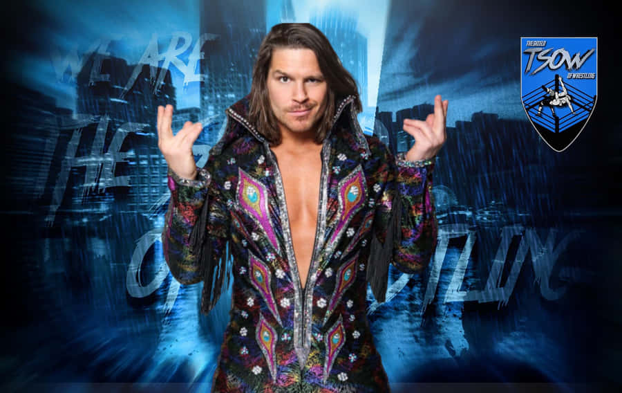 American Professional Wrestler Dalton Castle Blue Illustration Wallpaper