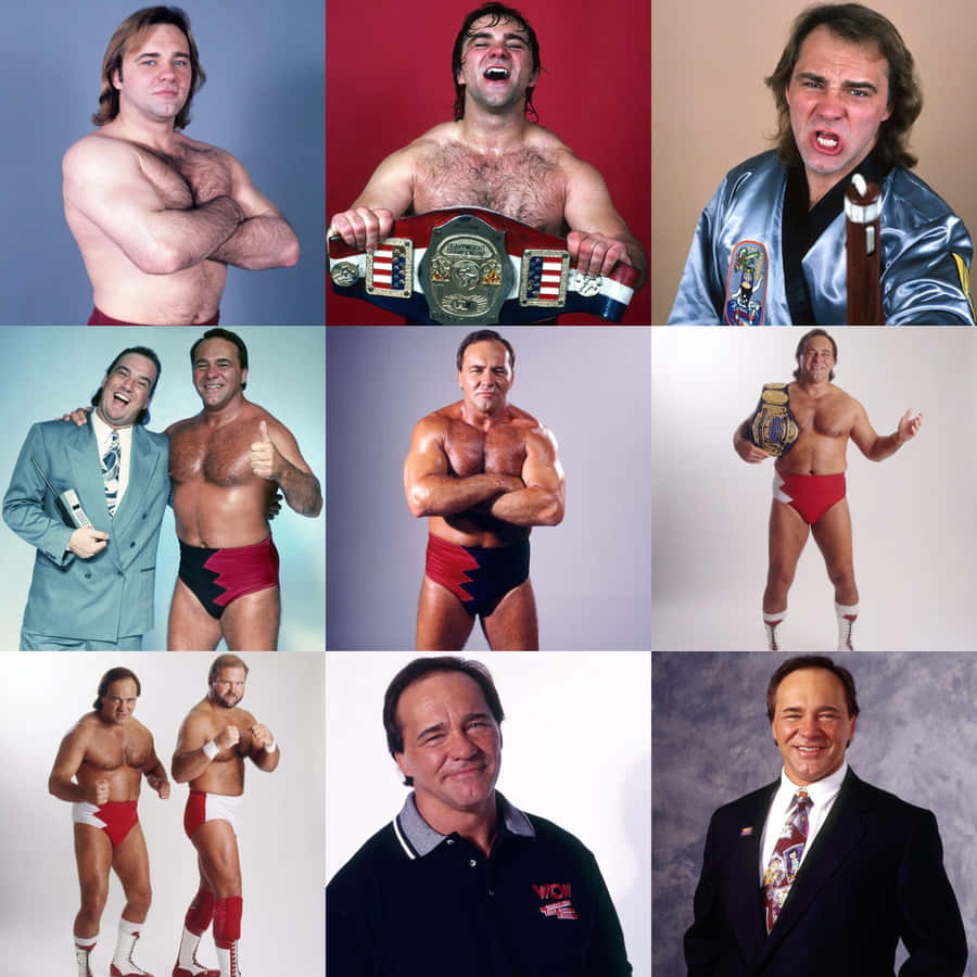 American Professional Wrestler Larry Zbyszko In Action Wallpaper