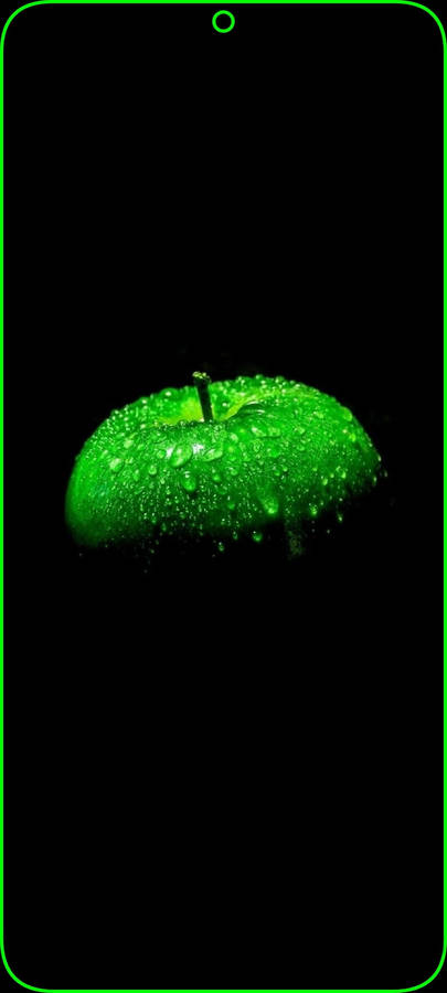 Amoled Android Green Apple Wallpaper