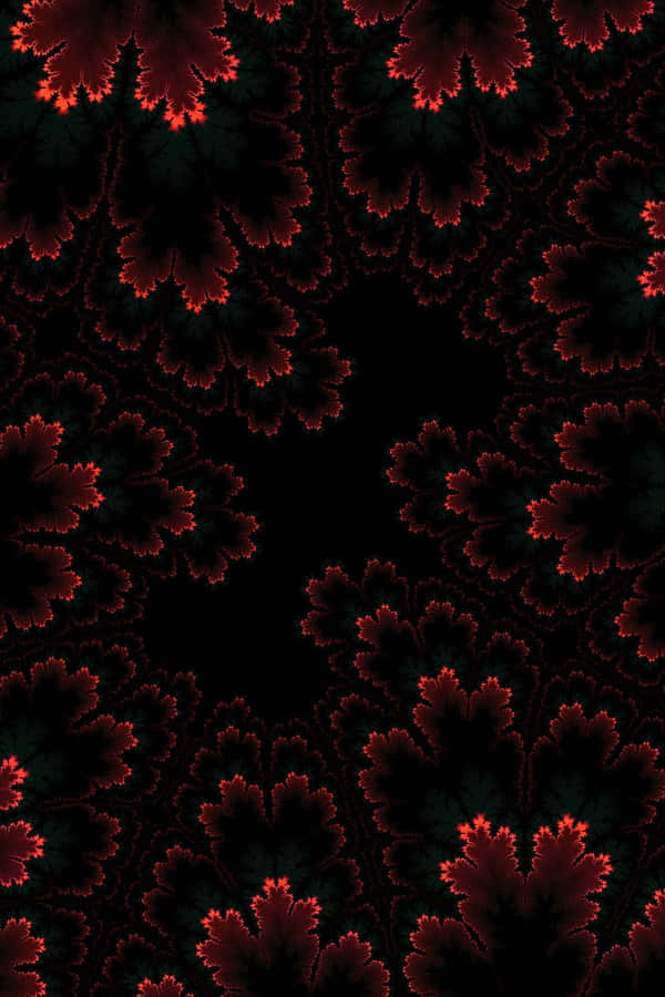 Amoled S Layered Leaf Wallpaper