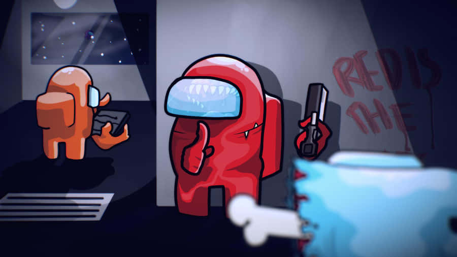 Among Us Two Sus Wallpaper