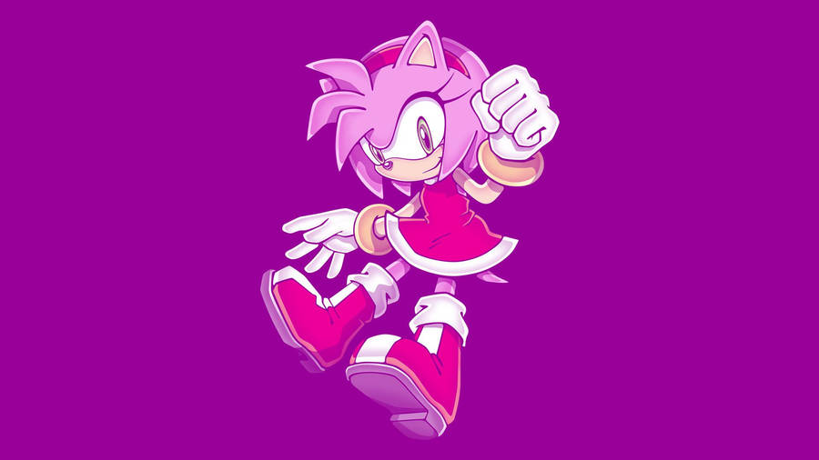 Amy Rose Purple Aesthetic Wallpaper