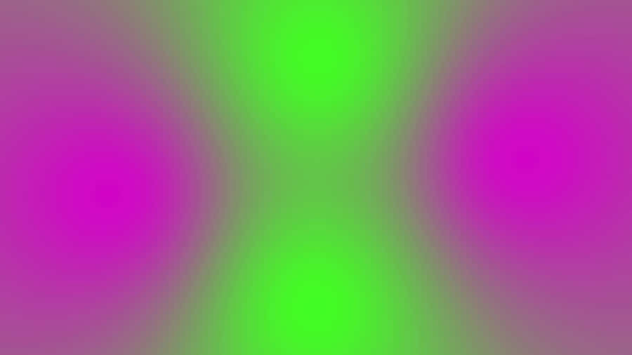 An Abstract Captivating Composition Featuring Neon Green And Purple Wallpaper