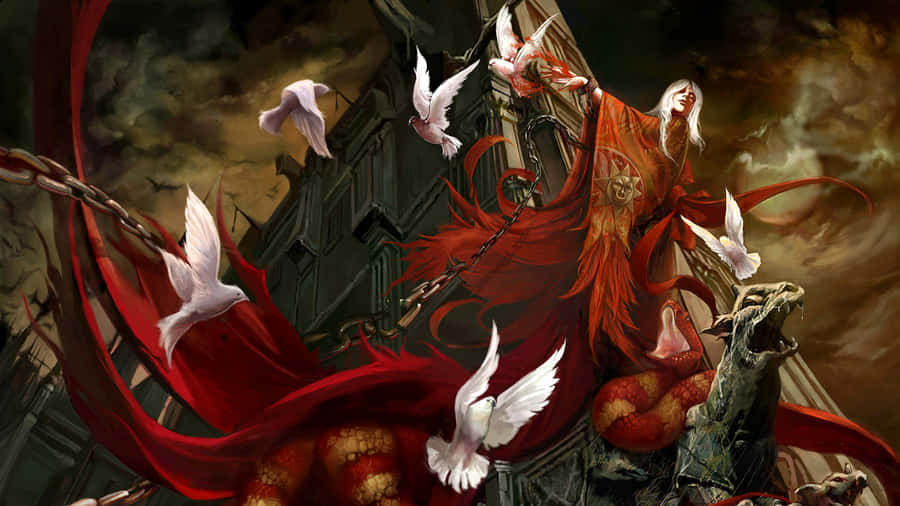 An Abstract Colorful Painting Inspired By The Natural Beauty Of Our World Wallpaper