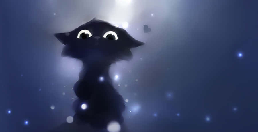 An Adorable Cartoon Animal Smiles And Waves At The Camera. Wallpaper