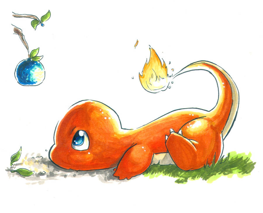 An Adorable Little Charmander! Wallpaper