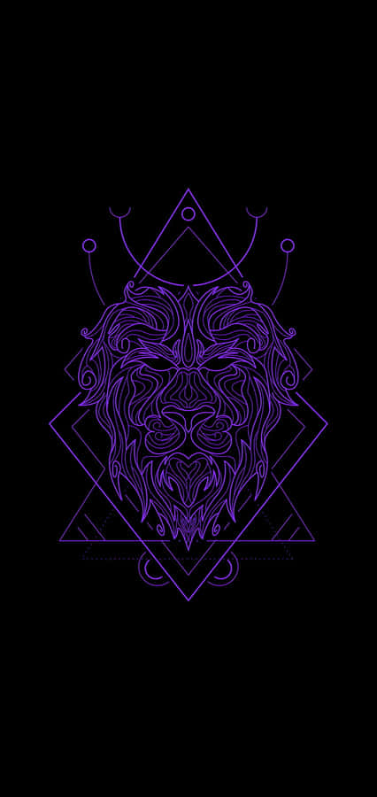 An Aesthetic Representation Of The Leo Zodiac Sign Wallpaper