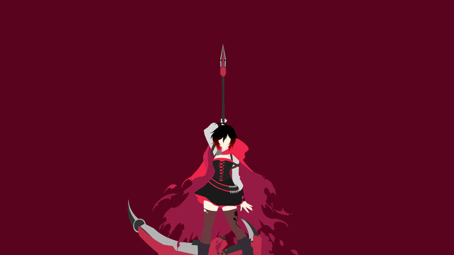 An Awesome Vector Fan Art Of Rwby's Ruby Rose Wallpaper