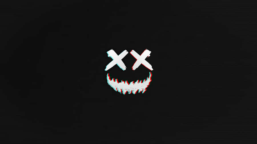 An Eerie And Enigmatic Smile Drawn In Black, Adding An Edge Of Dark Mystery. Wallpaper