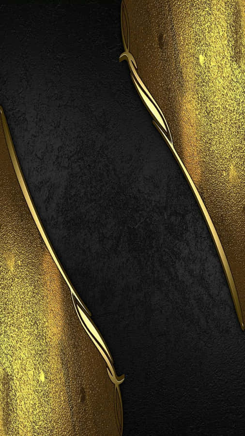 An Elegant, Chic And Modern Color Combination Of Black & Gold. Wallpaper