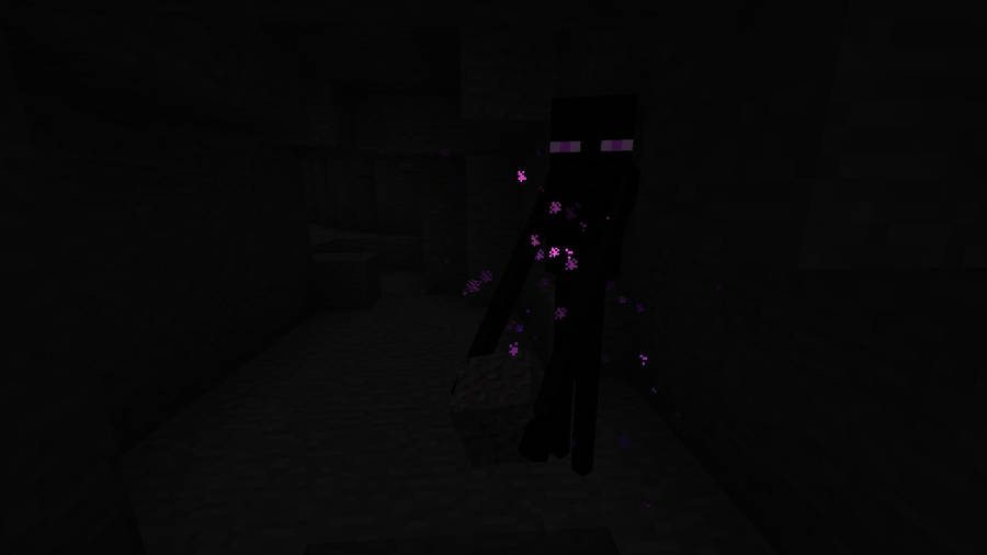 An Enderman, A Unique Creature From The Popular Video Game Minecraft, Captured In A Stunning, High Resolution Image. Wallpaper
