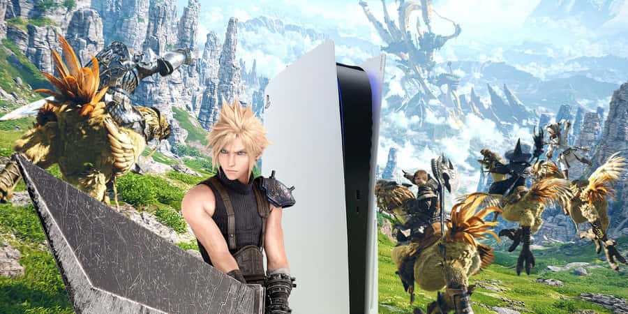 An Epic Battle Unfolds In A Mystical World Wallpaper