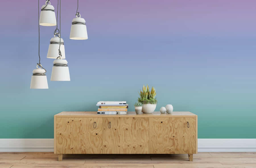 An Ethereal Purple And Blue Ombre Wallpaper