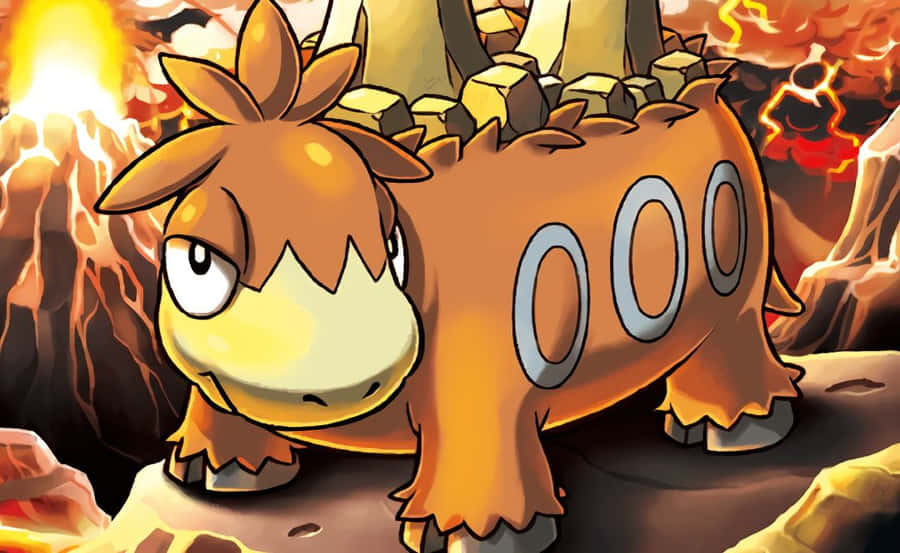 An Evolved Numel Pokémon Art Wallpaper